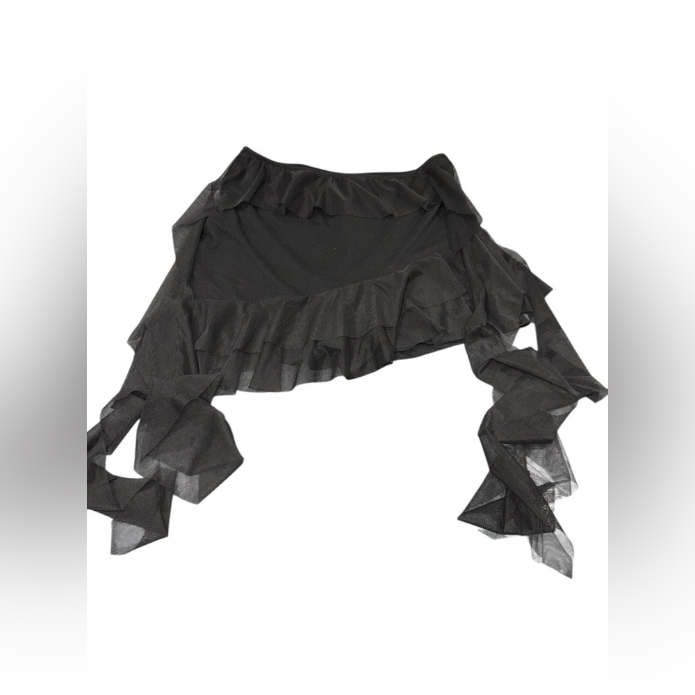 ✨ 5/$30 ✨SHEIN Black Sheer Mesh‎ Flowy Skort